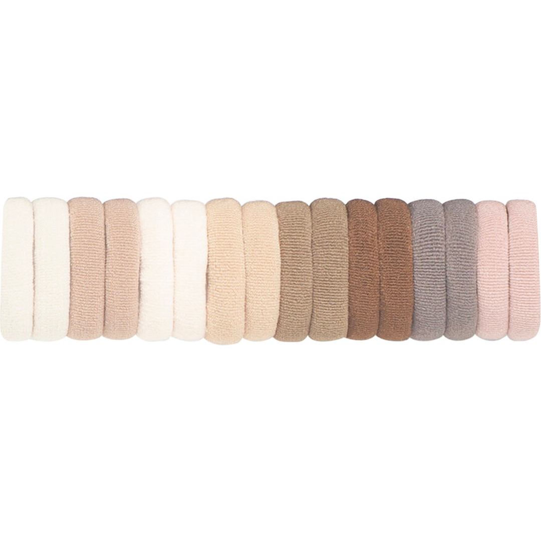 Mimi & lula haarelastiekjes towelling beige - 16st