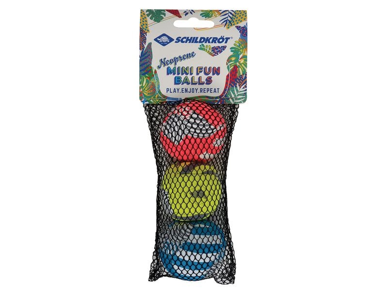 Schildkröt Funsports Neopren Mini-Fun-Bälle Hochwertige Minibälle im 3er-Set