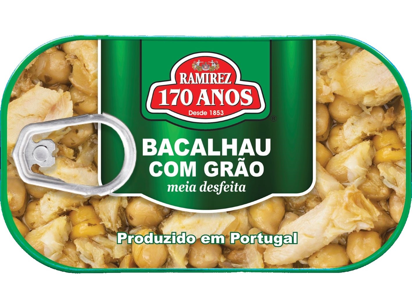 BACALHAU RAMIREZ COM GRÃO MEIA DESFEITA 120G