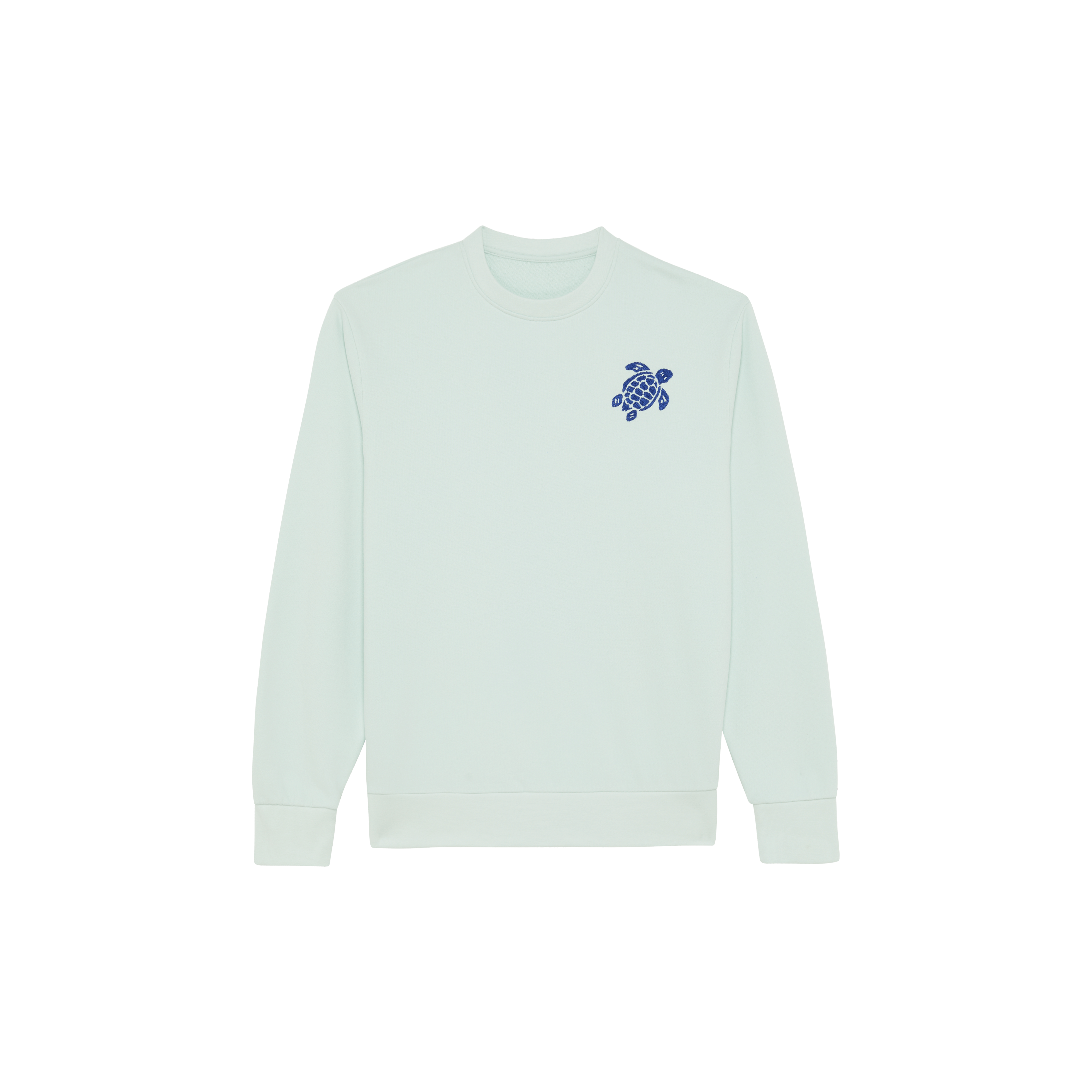 Sweat en coton organique col rond homme Tortue brodé