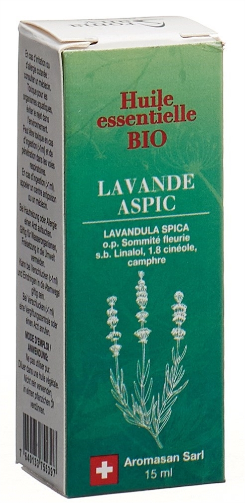 Aromasan Speiklavendel Äth/Öl BIO in Schachtel 15 ml