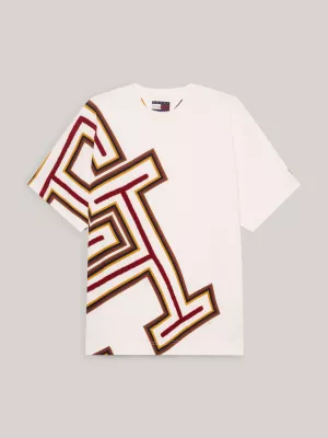 Camiseta Tommy x Pendleton Valley Stripe TH Monogram Boxy