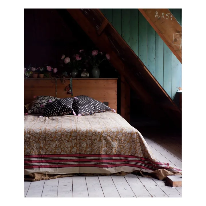Doing Goods Plaid en coton Botanical  | Sable