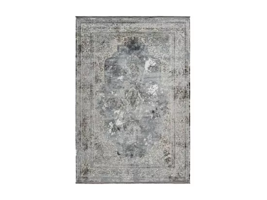 Tapis Pierre Cardin 290x200cm, design E209E coloris argent - Confort et élégance pour votre intérieur