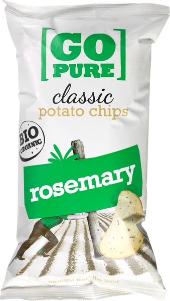 Go Pure Aardappelchips Rosemary  cl)assic (125 gr)