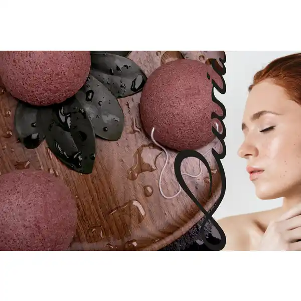 Konjac Schwamm - Set Red Clay