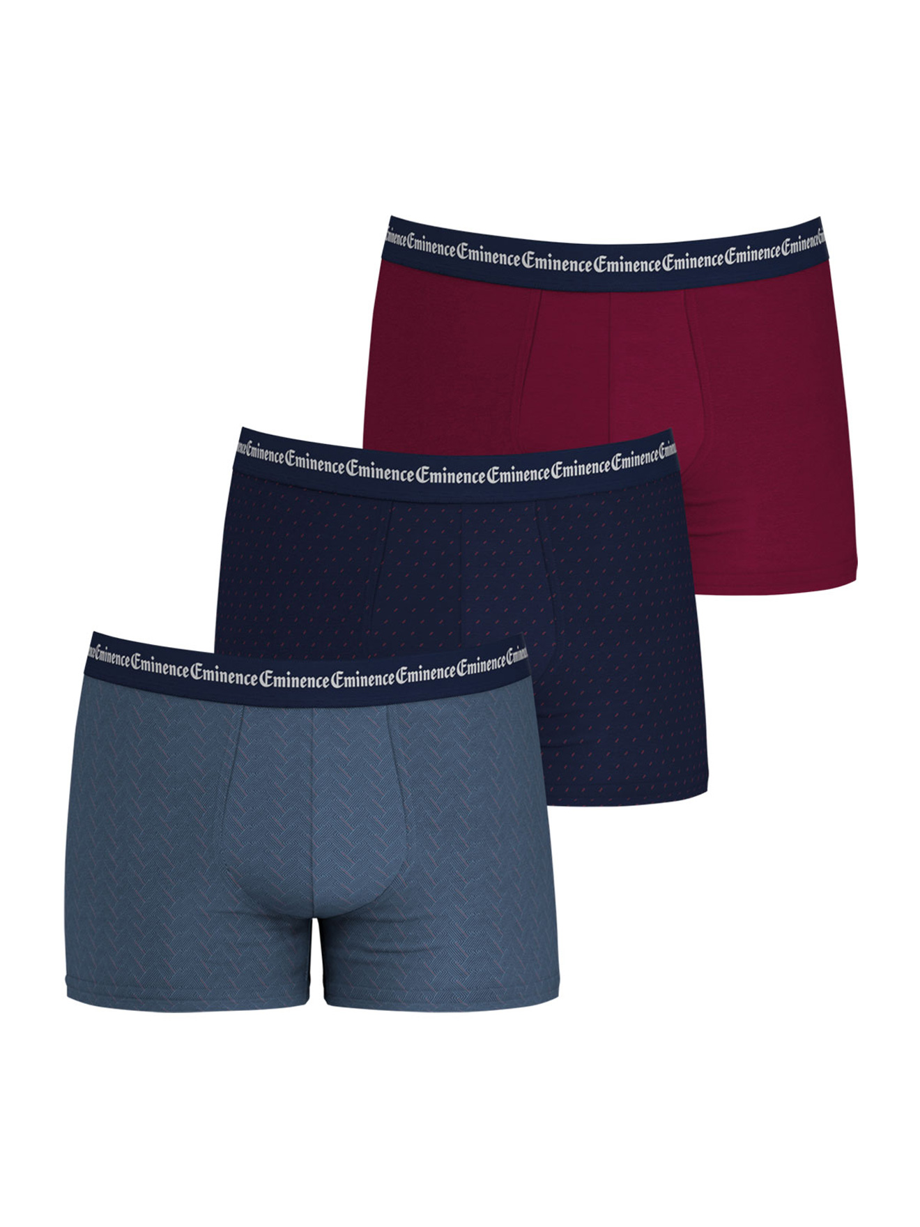 Lot de 3 boxers Business Print