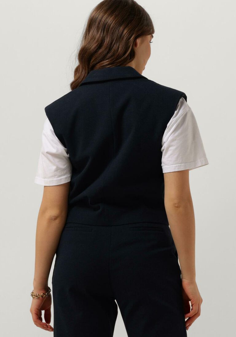 RUBY TUESDAY donkerblauwe ruby tuesday gilet relin cropped waistcoat