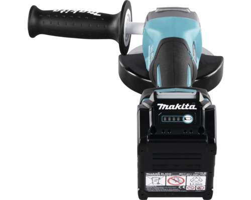 Makita XGT® GA013GM201 40V accu haakse slijper, inclusief 2 accu's (4,0Ah), lader en MAKPAC maat 4 koffer