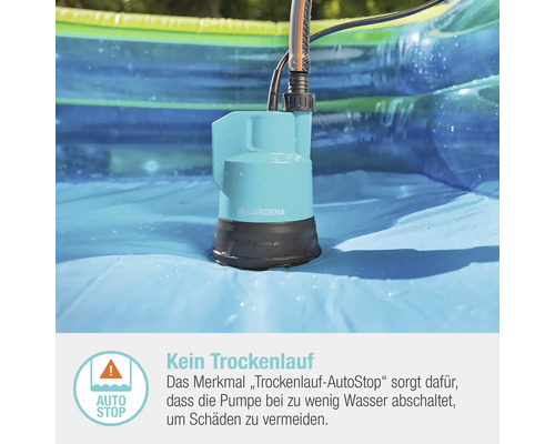 GARDENA 2000/2 18V (Power for All) accu-regentonpomp inclusief accu en lader