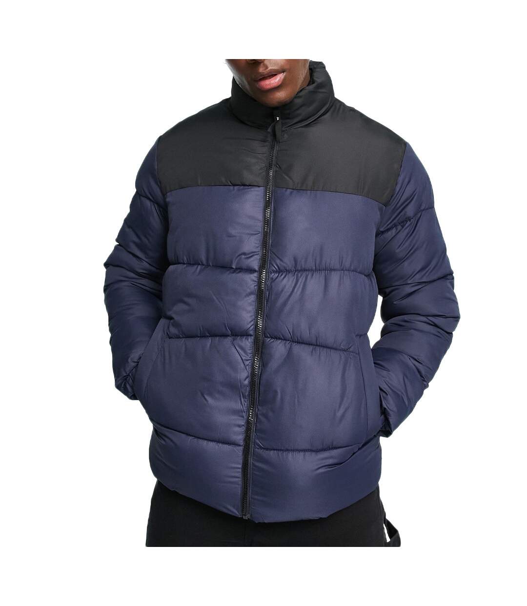 Doudoune Marine Homme Jack & Jones Puffer Collar