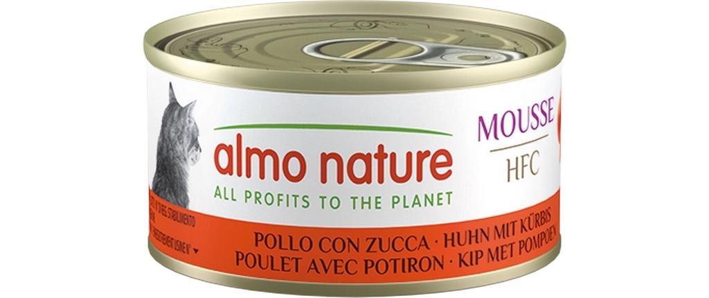 Nassfutter HFC Mousse Huhn mit Kürbis 70 gErgänzungsfutter für Katzen