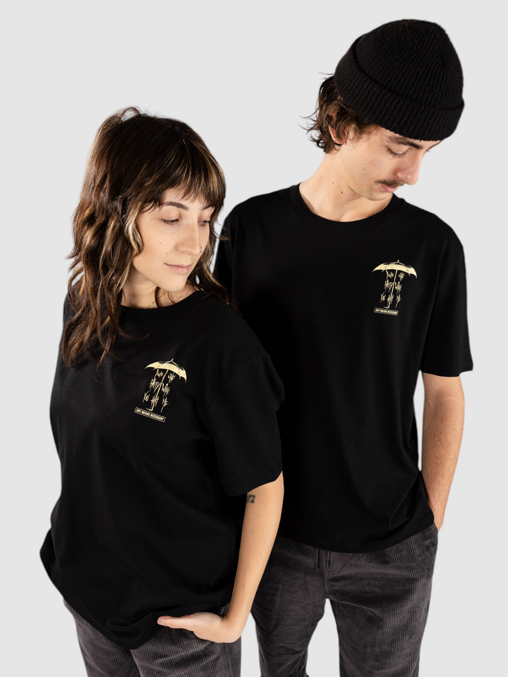 Any Means Necessary When Your Happy T-Shirt black
