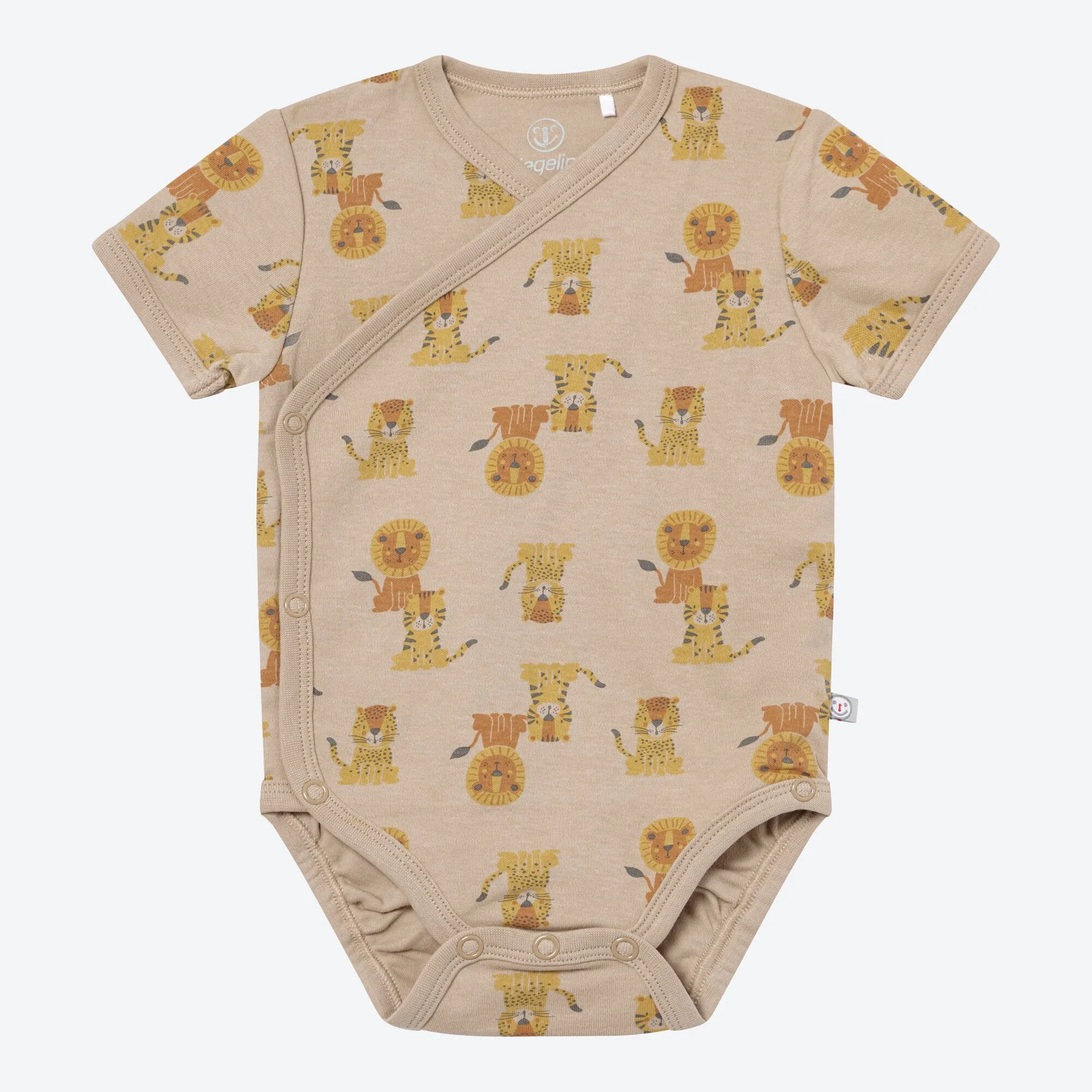 Baby-Jungen-Wickelbody mit Tier-Muster