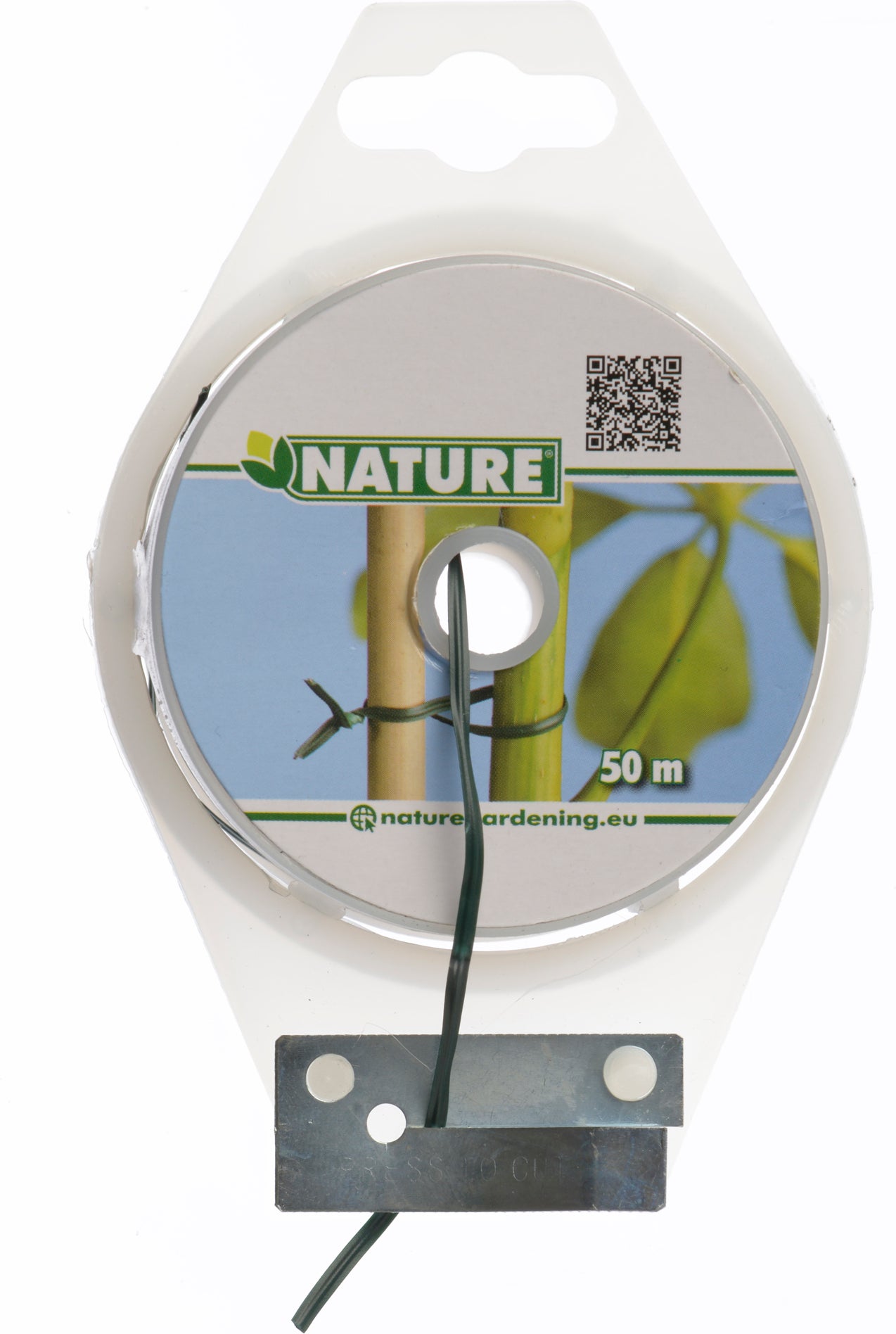 Nature bindband met metalen kern 100m groen
