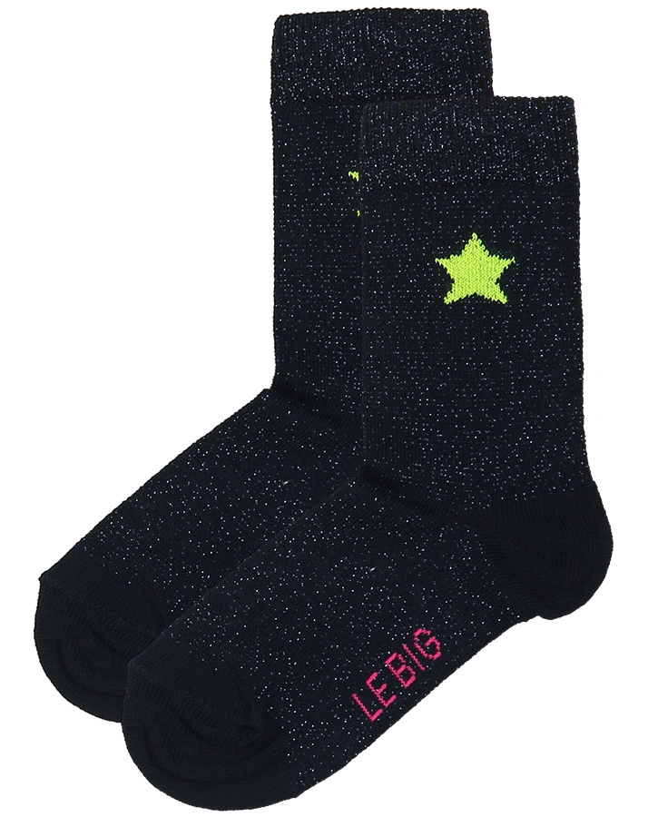 Socken TAMELA 3er-Pack mit Glitzer in blau/rosa/dunkelblau