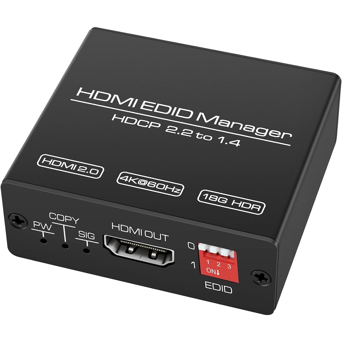 HDMI EDID-emulator - HDMI 2.0b 4K60Hz 18Gbps HDCP2.2 CEC HDR YUV 4:4:4