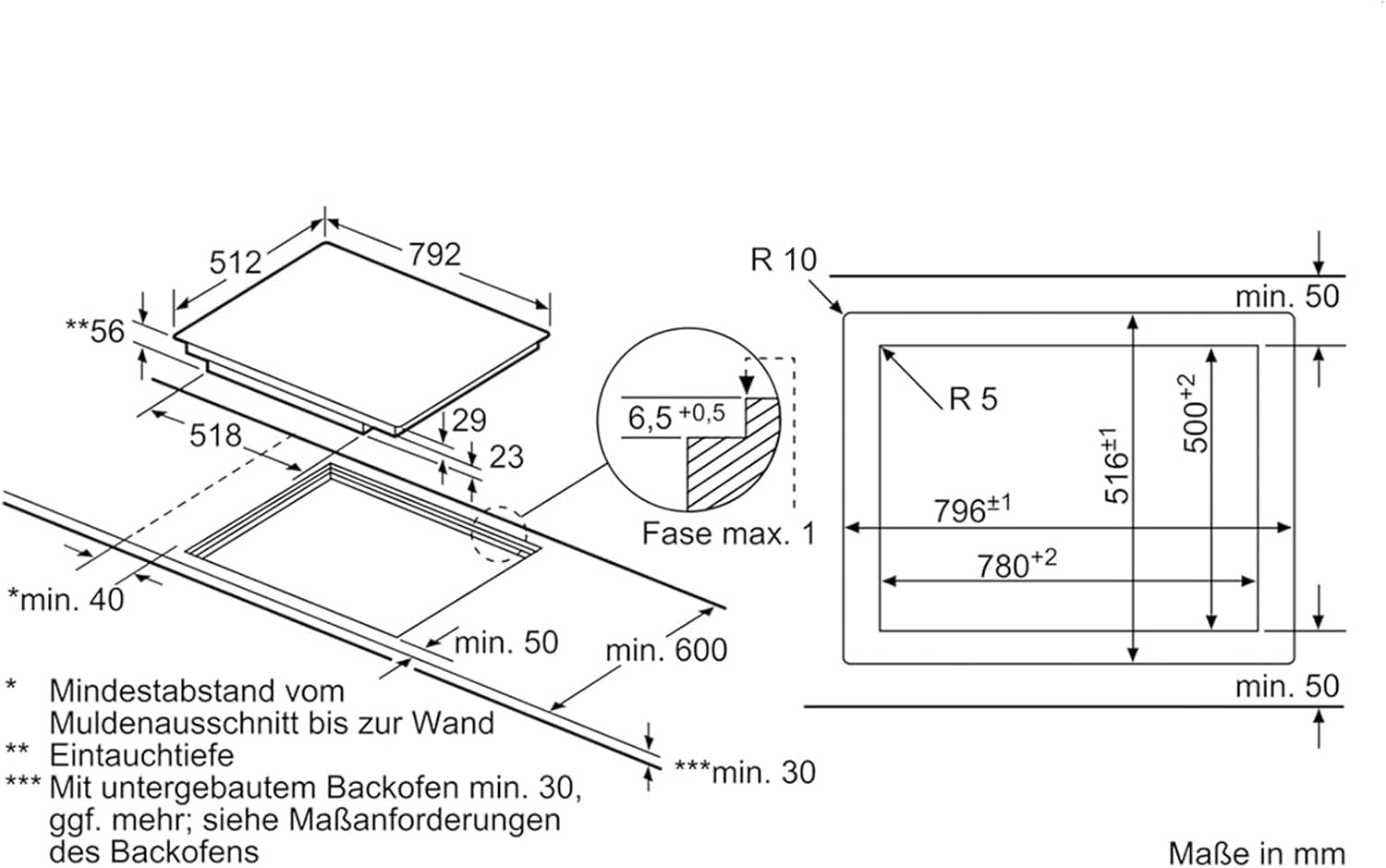 Siemens EX801LVC1E iQ700 Induktionskochfeld / 79.2 cm / varioInduktion / PowerBoost / bratSensor Plus / Glaskeramik Schwarz