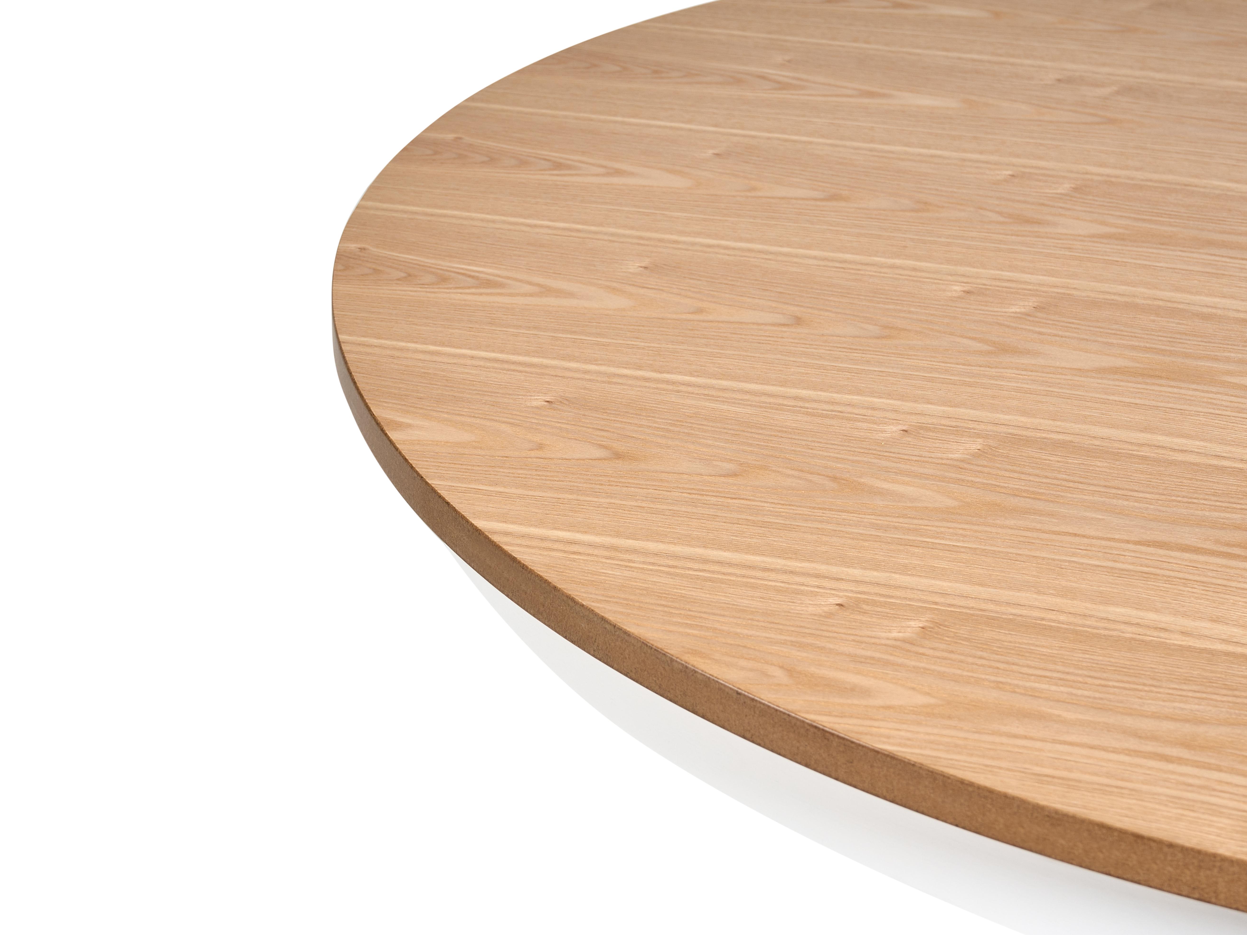 Eettafel AKRON Licht essenhout 100 cm Hout 100 cm