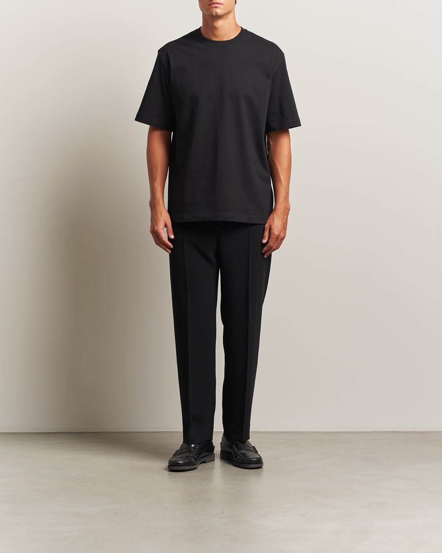 Filippa K Heavy Cotton Crew Neck T-Shirt Black