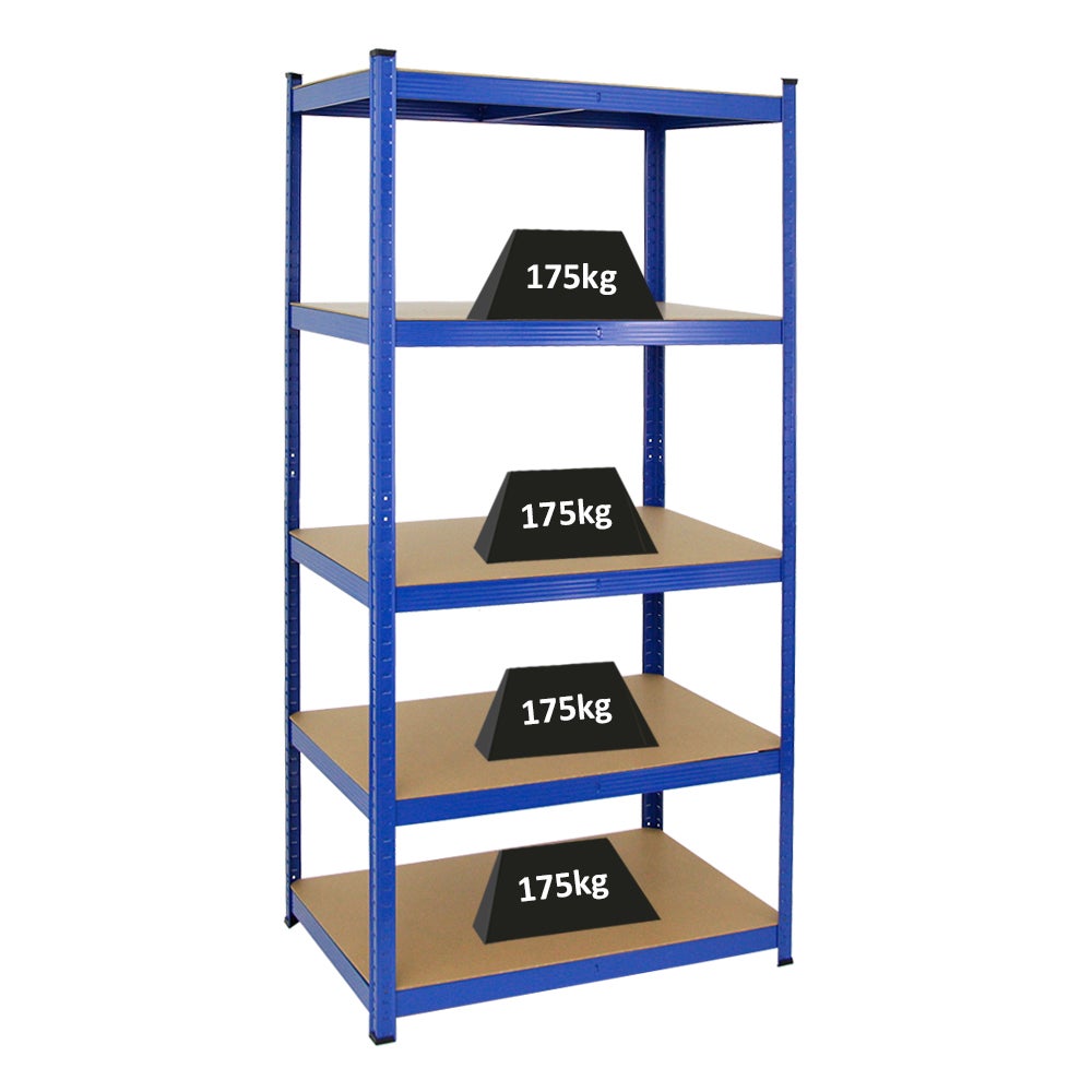 PROREGAL Heavy-Duty stellingkast Taurus HxBxD 180 x 90 x 60 cm Draagvermogen plank 175 kg Blauw