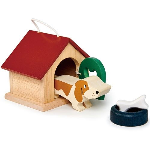Tender leaf toys poppenhuisdieren - hond (4st)