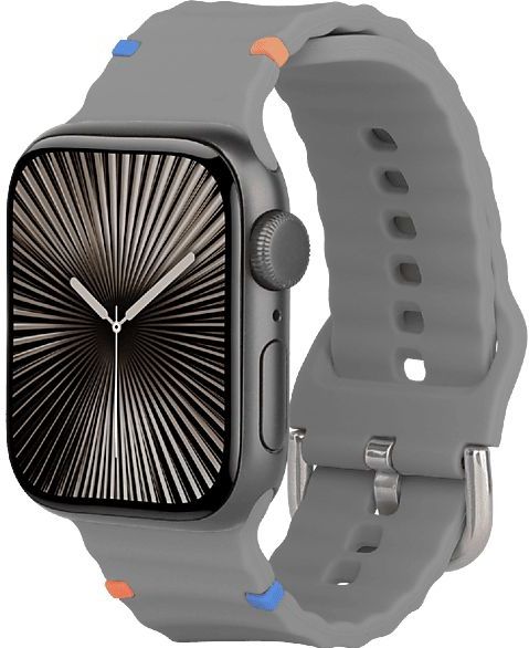 Just In Case - Activeflex Strap - Horlogebandje - Grijs - Voor Apple Watch 40-42mm