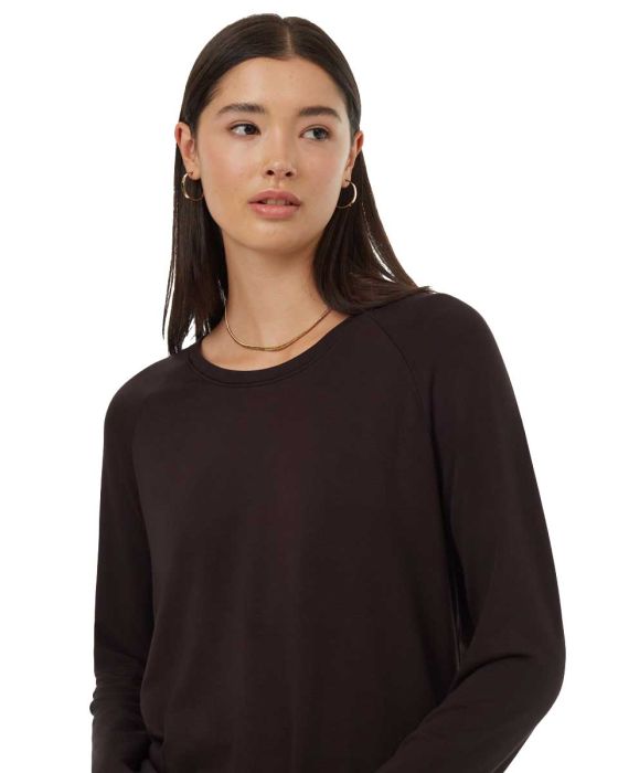 Soft Ecoterry Shirttail Crew Women trøje