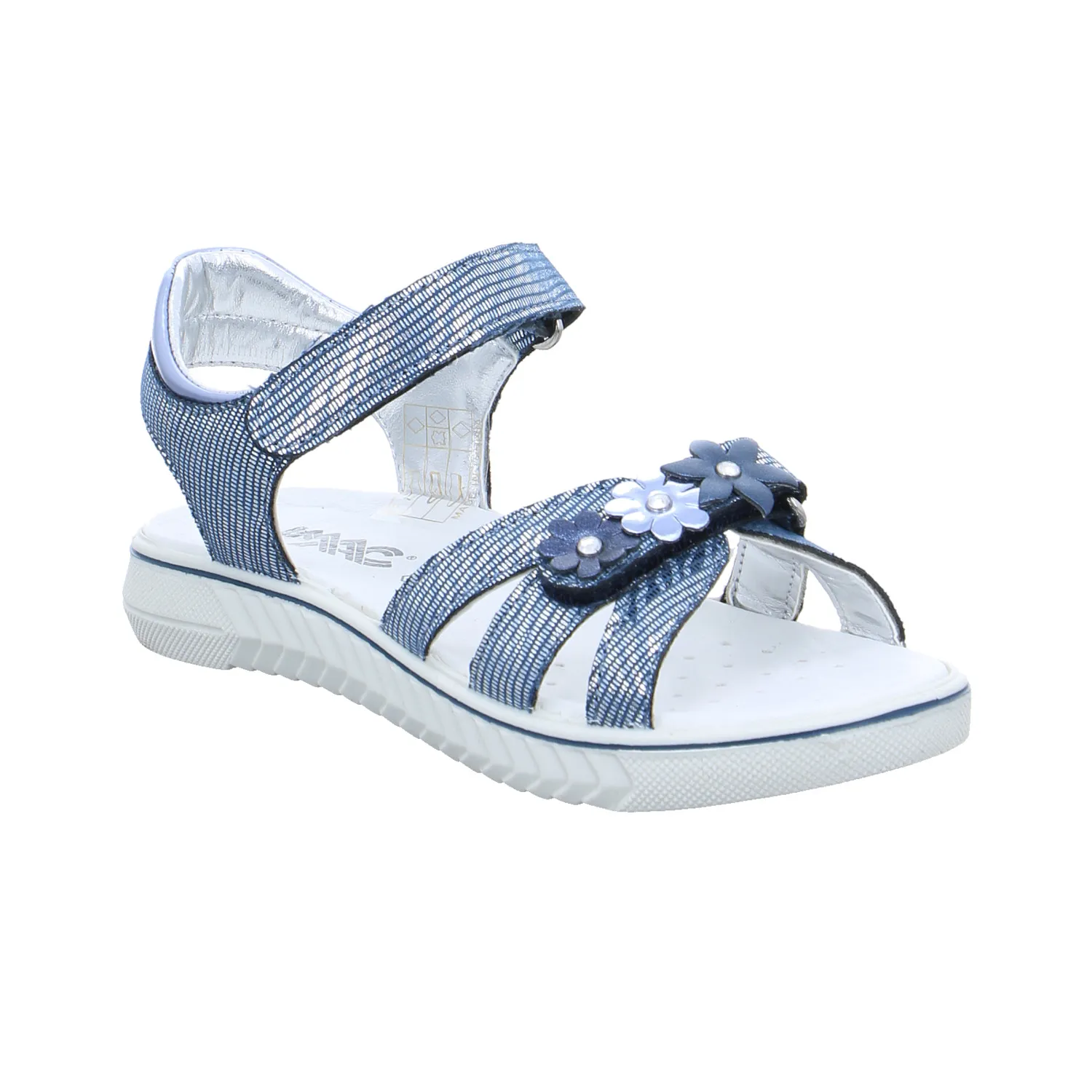 IMAC Mädchen-Sandale Jeansblau Lederimitat  Mädchentraum