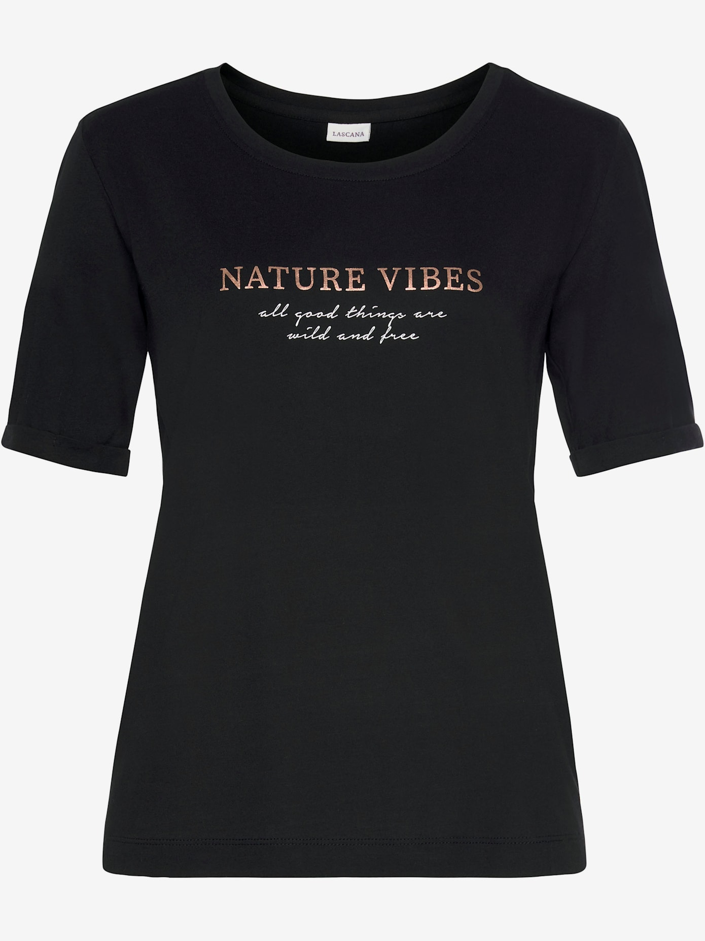 Haut de pyjama t-shirt confortable avec manches mi-longues