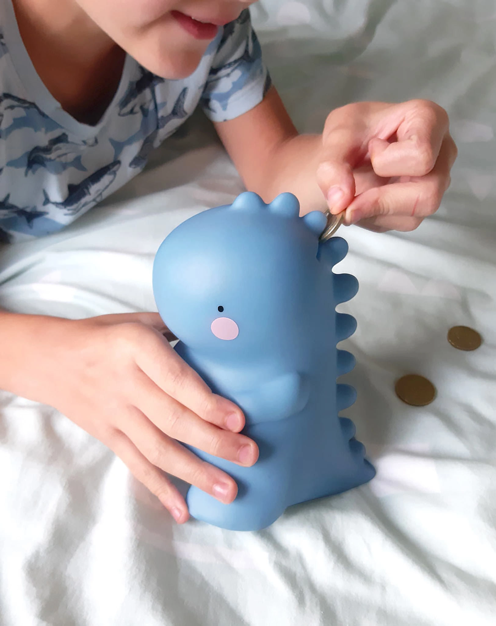 Spardose T-REX in blau