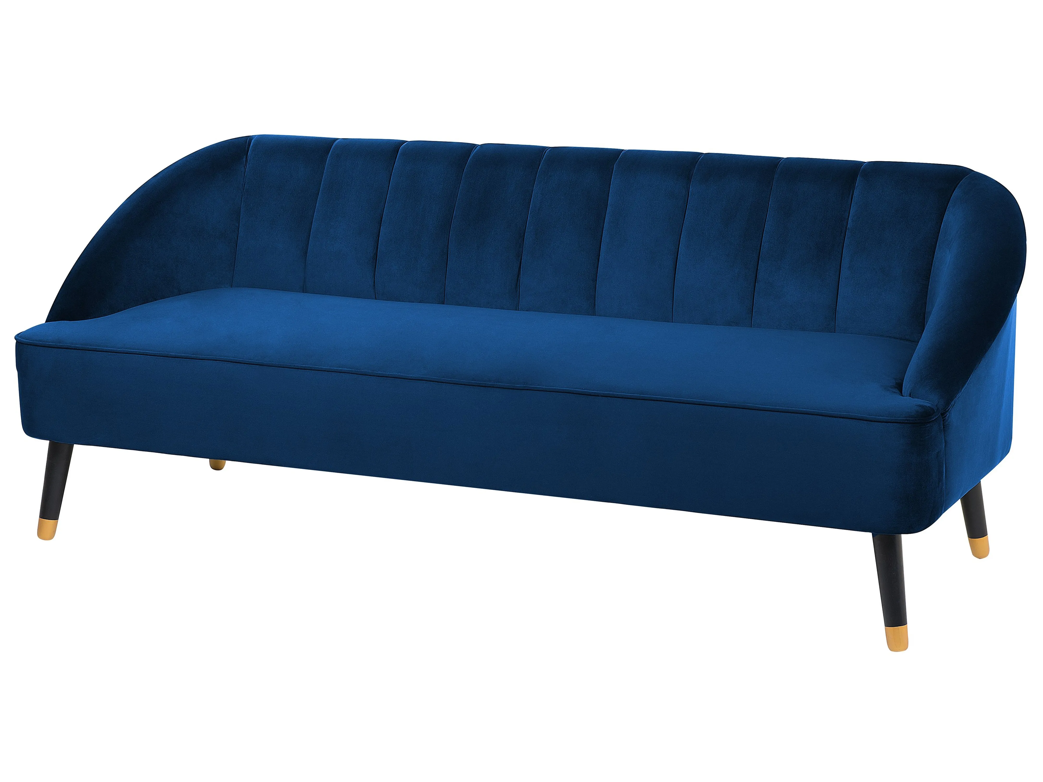 Bank 3-zits ALSVAG Fluweel Marineblauw