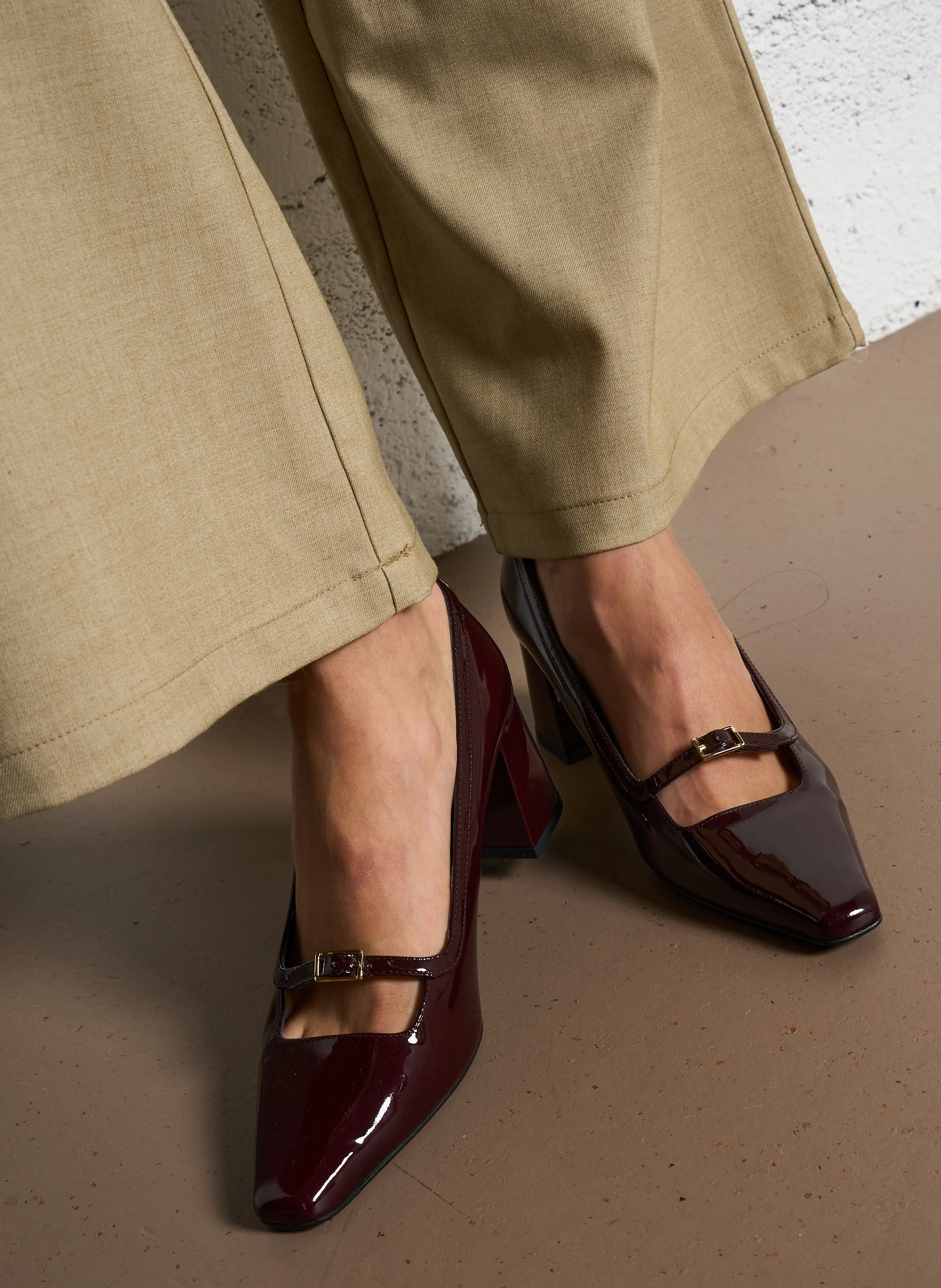 DIOLA - Escarpins en cuir vernis | Rouge
