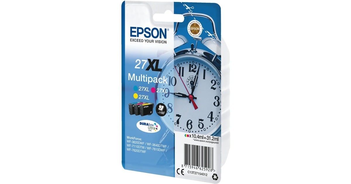 Epson27XL DURABrite - Multipack inkt  (C13T27154012, 3-kleurig)
