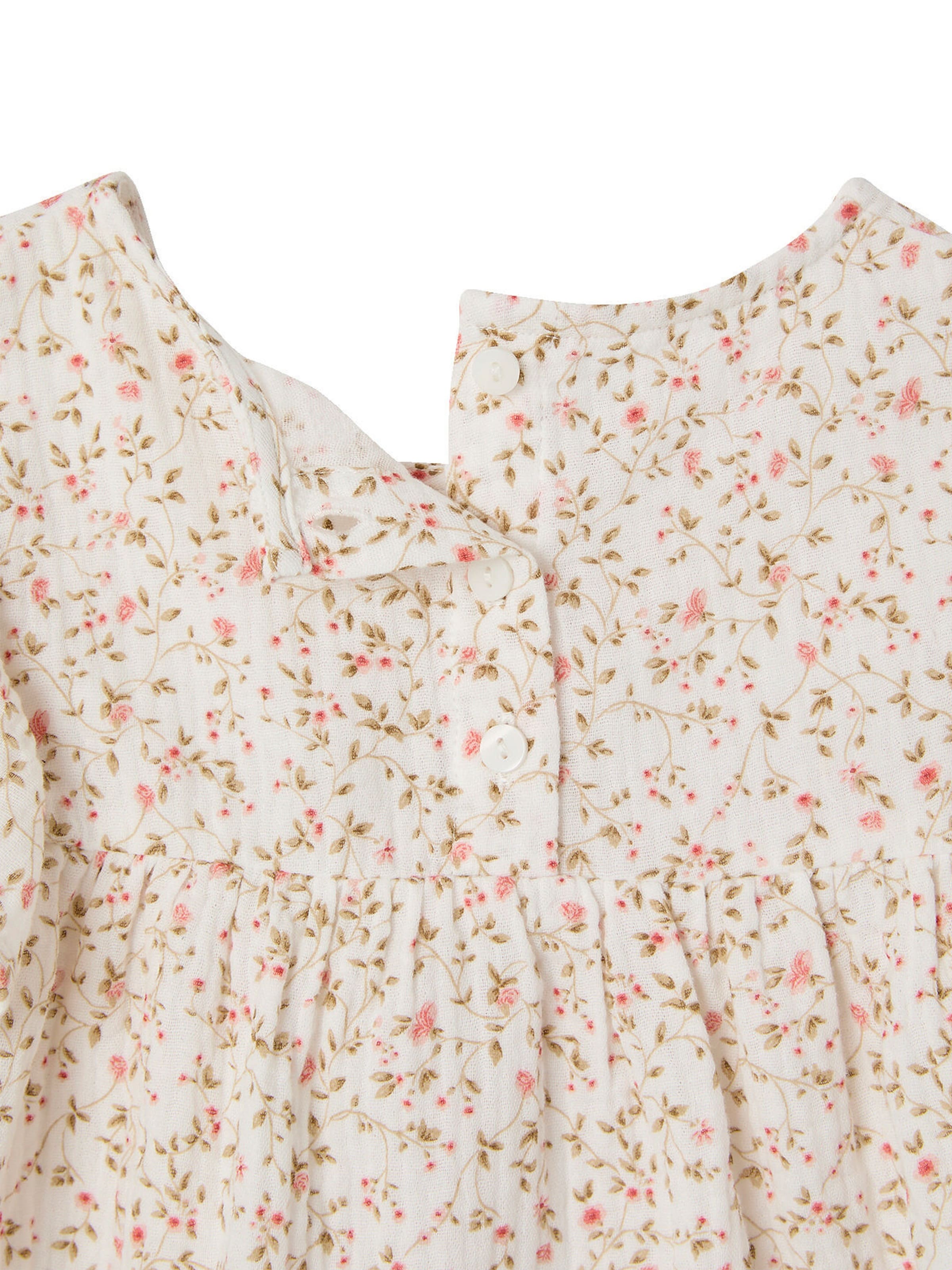 Vertbaudet Festliches Mädchen-Set: Bluse & Shorts aus Musselin weiß