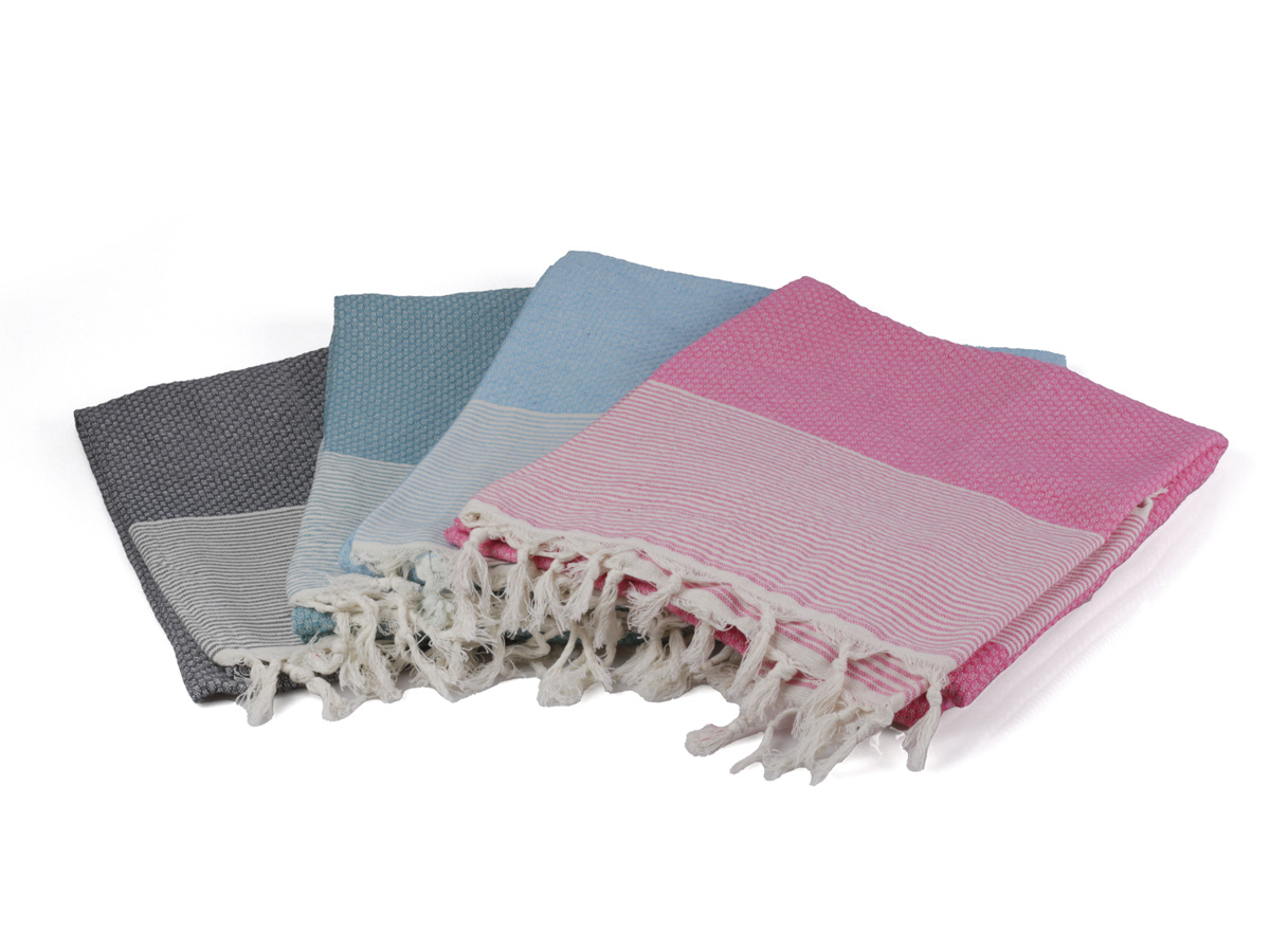 PHLOX 100 x 200 cm hamamdoek - honingraat denim