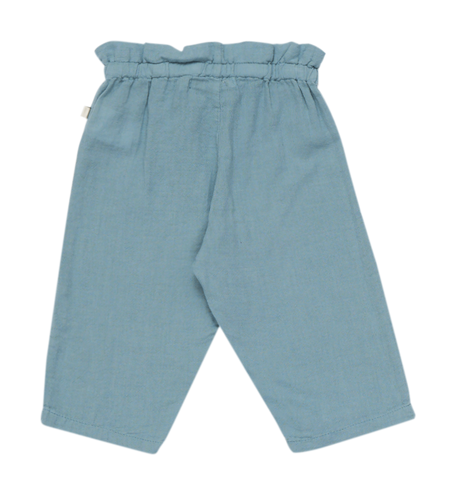 OLIVIA - Pantalon droit en coton | Bleu