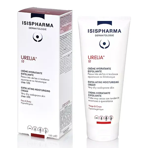 Creme hidratante esfoliante Isispharma Urelia 10 150ml