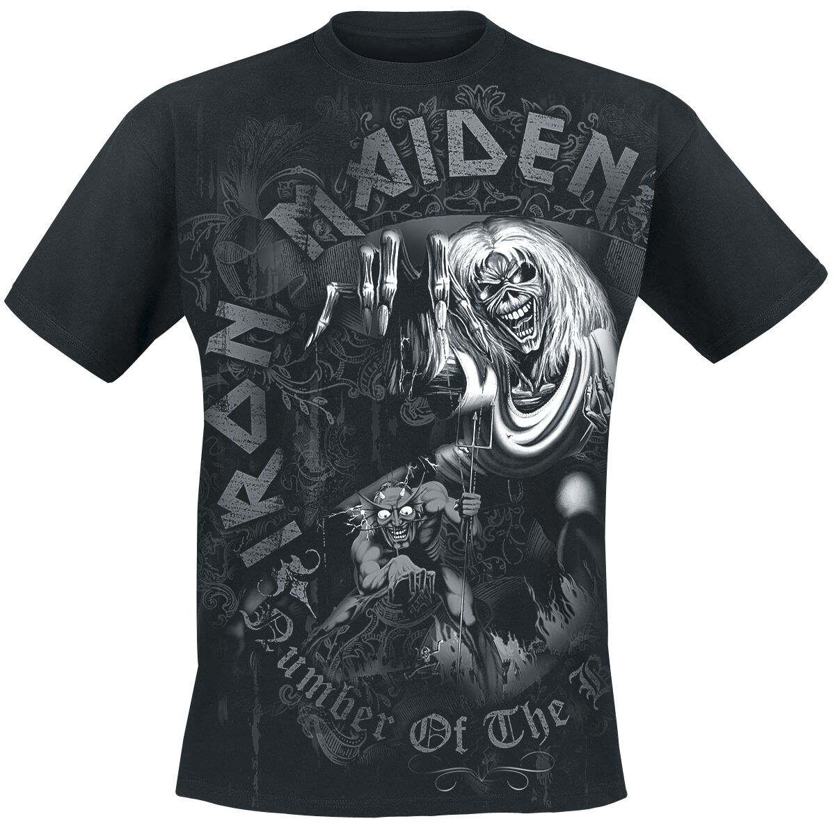 Number Of The Beast Grey Tone | Iron Maiden T-Shirt Manches courtes