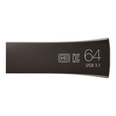 Samsung BAR Plus MUF-64BE4 - Clé USB 64 Go - USB 3.1 Gen 1 - gris