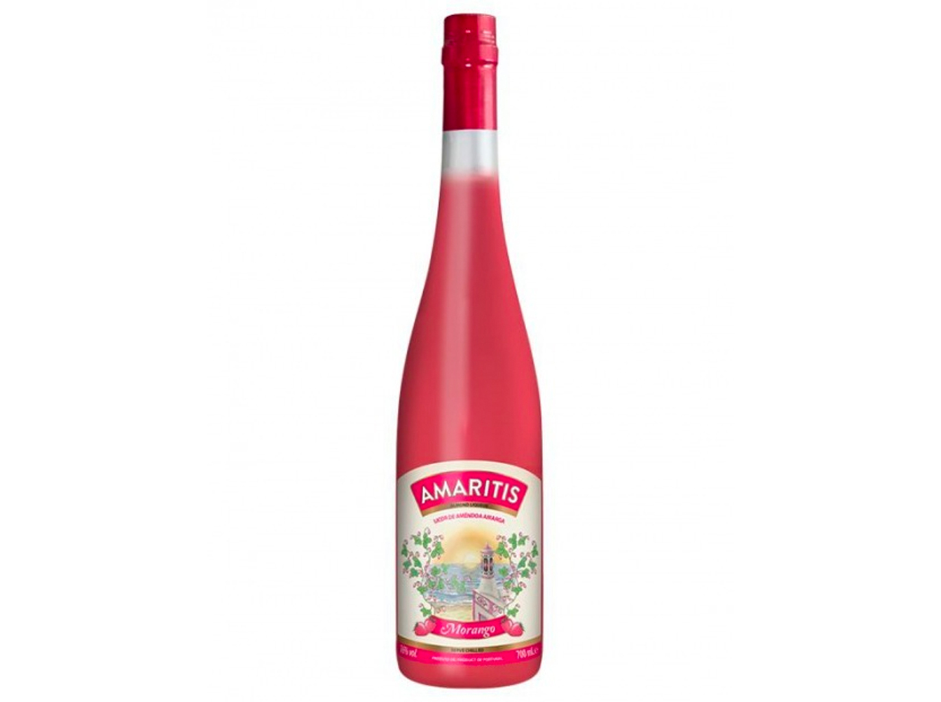 LICOR AMARITIS AMÊNDOA AMARGA E MORANGO 0.70L