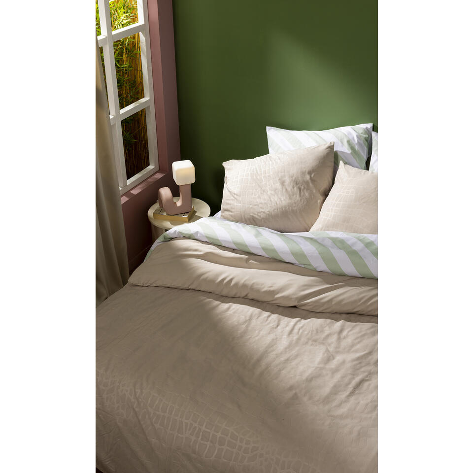 Dekbedovertrek Arlo Beige 240x220 cm