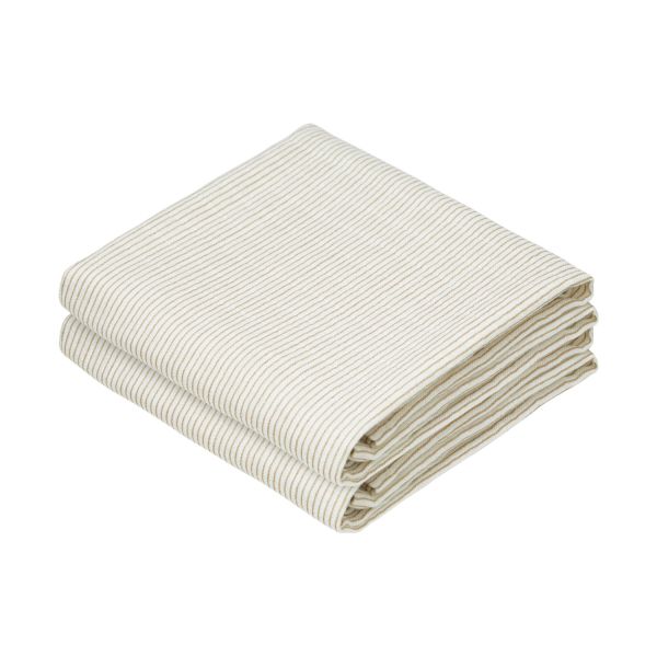 Cam Cam Copenhagen Classic Stripes Hydrofiel Luiers - 2 Stuks - Camel