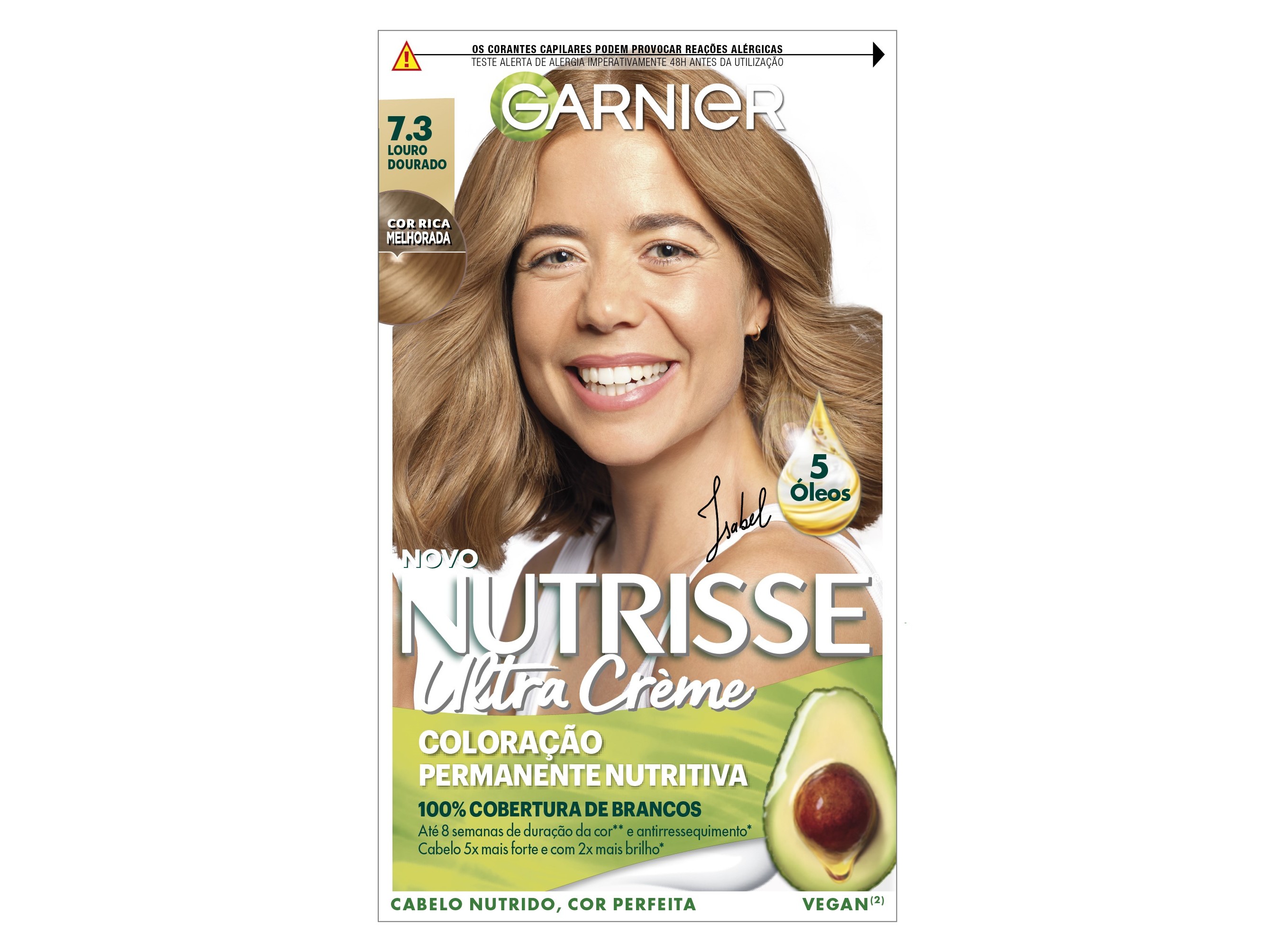 COLORAÇÃO NUTRISSE LONGA DURAÇÃO Nº7.3 LOURO DOURADO