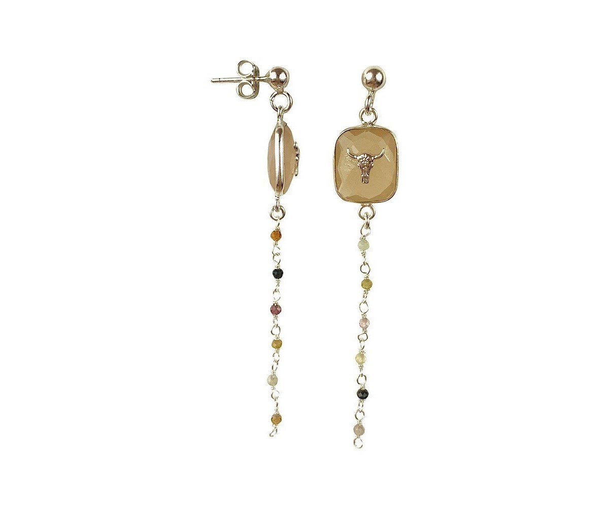 Boucles d'oreilles Trikonasana Argent