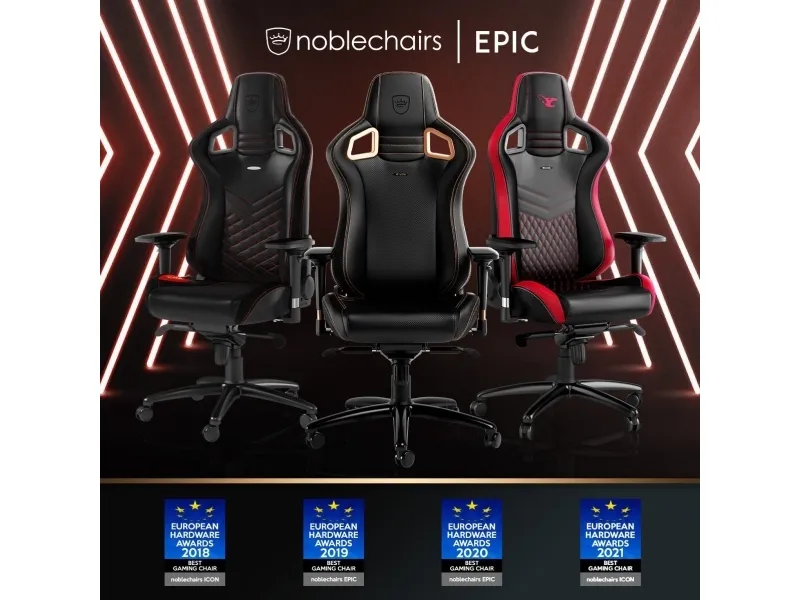 noblechairs EPIC Gaming Stol- sort/blå