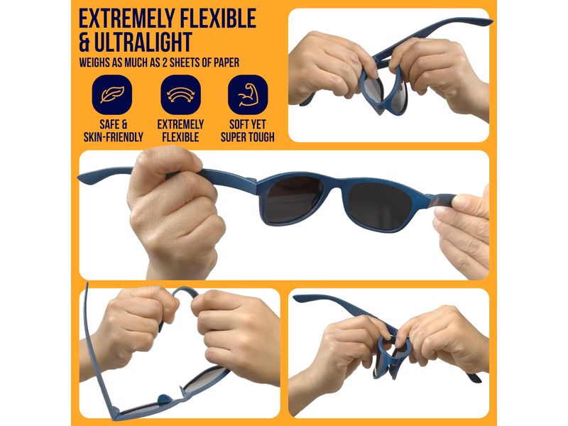 Baby Sunnies Baby-Sonnenbrille mit Band Rosa Flexibel und polarisiert für 0-24 Monate
