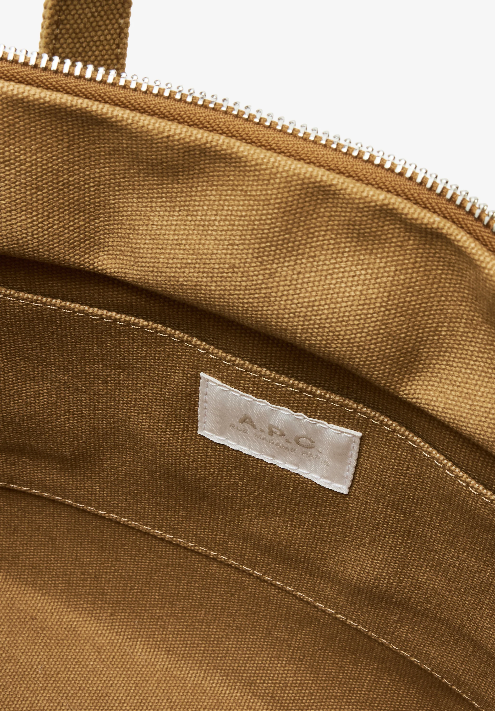 Sac Drummer Toile Small - Beige fonce