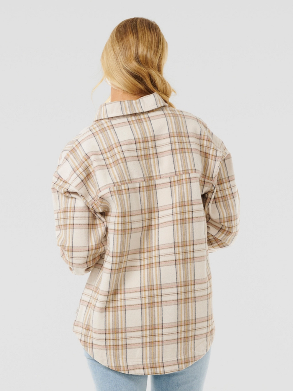 Rip Curl High Tide Soft Flannel Jacket bone