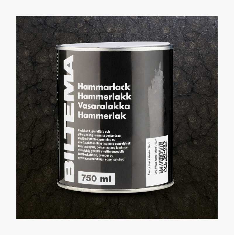 Hammerlakk, sort, 0,75 liter